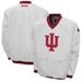 Men's Franchise Club White Indiana Hoosiers Windshell Big Logo V-Neck Pullover Jacket