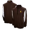 Men's Franchise Club Brown Wyoming Cowboys Flex Thermatec Quarter-Zip Jacket