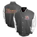 Men's Franchise Club Charcoal/White LSU Tigers Graduate Full-Snap Jacket