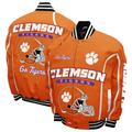 Men's Franchise Club Orange Clemson Tigers Thrill Full-Snap Jacket