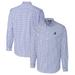 Men's Cutter & Buck Royal Florida Gators Easy Care Stretch Gingham Long Sleeve Button-Down Shirt