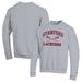 Men's Champion Heather Gray Stanford Cardinal Lacrosse Icon Powerblend Pullover Sweatshirt