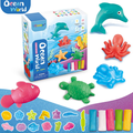 MAINYU Color Dough Toys Dinosaur Animal Ocean World Fun Dough Set Creations Tools for Kid Preschool Art Toys Dinosaur Molds Kits for Dough Cutting Best Christmas Birthday Gifts for Girls Boys