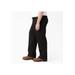 Men's Big & Tall Loose Fit Double Knee Work Pants Casual Pants by Dickies in Black (Size 46 32)