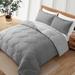 Wade Logan® Anglica Microfiber Reversible Comforter Set Polyester/Polyfill/Microfiber in Gray | King Comforter + 2 Pillow Cases | Wayfair