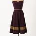 Anthropologie Dresses | Girls From Savoy Anthropologie Strapless Dress. 4 | Color: Purple/Red | Size: 4