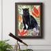 Rosdorf Park Panther's Paradise II Premium Framed Canvas- Ready To Hang Canvas, Solid Wood in Black/Green/Red | 27 H x 18 W x 2.5 D in | Wayfair