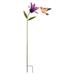 Regal Art & Gift Hummingbird Flower Stakes - Rufous Metal | 44 H x 18.5 W x 7 D in | Wayfair 13273