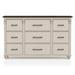 Ansley 63" Width Multi-Storage Wood Dresser Wood in Brown/White Laurel Foundry Modern Farmhouse® | 38.38 H x 63 W x 17.75 D in | Wayfair