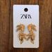 Zara Jewelry | Gold Zara Earrings | Color: Gold | Size: Os