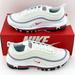 Nike Shoes | Nike Air Max 97 White Siren Red Women's Size 10 Sneakers Shoes | Color: White | Size: 10
