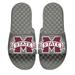 Youth ISlide Gray Mississippi State Bulldogs Blown Up Primary Logo Slide Sandals