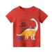 Boys For 1-7 Years Crewneck Baby Kids Tee Clothes Cartoon Shirts Tops Short T Toddler Dinosaur Sleeve Boys Tops Big Boys Shirt Long Sleeve