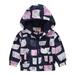 Toddler Boy Winter Coat Cartoon Dinosaur Rainbow Camouflage Zip Windproof Hooded Trench Lightweight Windbreaker Casual Boys Suits & Sport Coats