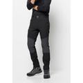 Softshellhose JACK WOLFSKIN "ZIEGSPITZ PANTS M" Gr. 56, Normalgrößen, schwarz (black) Herren Hosen Softshellhosen