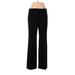 Ann Taylor LOFT Dress Pants - High Rise Straight Leg Boyfriend: Black Bottoms - Women's Size 4 Petite