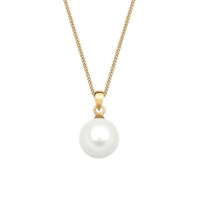 Elli PREMIUM - Muschelkernperle 585 Gelbgold Ketten 1 ct Damen (239.99 € / 1 ct) Image