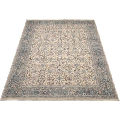 Teppich OCI DIE TEPPICHMARKE "GRAND FASHION 04", beige (creme, blau), B:65cm H:5mm L:130cm, Polyester, Teppiche Image