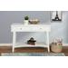 Flynn Console Table in White - Alpine Furniture 966-W-63