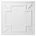 Art3d 2 ft. x 2 ft. Glue-Up PVC Ceiling Tile in PVC in White | 0.04 H x 23.6 W x 23.6 D in | Wayfair A109wy13WT