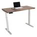 Inbox Zero Karenjit Height Adjustable Standing Desk Wood/Metal in Brown/Gray | 46.25 H x 24 W x 48 D in | Wayfair 1461AA40B45A4F038E62C5E3F977F7E2