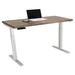 Inbox Zero Karenjit Height Adjustable Standing Desk Wood/Metal in Brown/Gray | 46.25 H x 30 W x 60 D in | Wayfair EFE1EEA0B30E4ED9AE6557A6733ABF2F