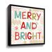 The Holiday Aisle® Sweet Treats VI - Floater Frame Textual Art on Canvas in Green/Red | 10 H x 10 W x 2 D in | Wayfair