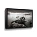 Highland Dunes Samisha Beach - Picture Frame Photograph on Canvas in Black/Gray/White | 8 H x 12 W x 2 D in | Wayfair