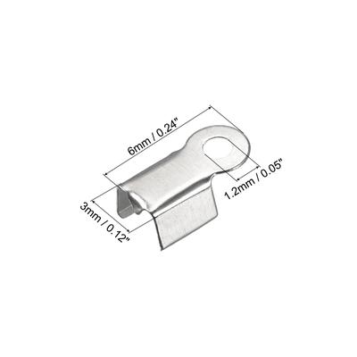 Fold Over Cord Ends Terminators Crimp Cap Clasp Tips for Leather Ribbon DIY Craft Making