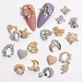 opvise Nail Art Ornament Exquisite Fine Workmanship Cubic Zirconia Delicate Multi-style Nail Decorate Stud for Home