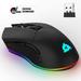 Pre-Owned KLIM Blaze Rechargeable Wireless RGB Gaming Mouse High-Precision 6000 DPI Sensor Wired USB and Wireless for PC MAC and Playstation (Refurbished: Good)