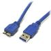 StarTech.com 1 ft SuperSpeed USB 3.0 Cable A to Micro B - 30cm USB 3 to Micro B Cord (USB3SAUB1) Blue