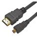 AV STAR High Speed 1080p Micro HDMI Male to Male Lead Gold Plated 0.5m Braided