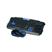 HK8100 Generic Multimedia 2.4GHz Wireless Pro Gaming Keyboard and Mouse Combo for Desktop PC Laptop ( Black / Blue)