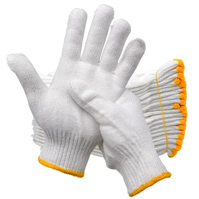 Gants de travail tricotés en fil de coton pour hommes et femmes gants de protection pour peintre
