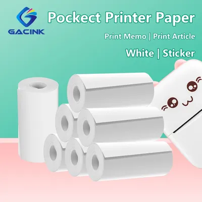 Mini Imprimante Thermique Portable Papier Blanc Impression Photo Poche 57mm