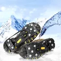 Crampons d'escalade coordonnants à 8 dents couvre-chaussures en acier au manganèse chaussures de