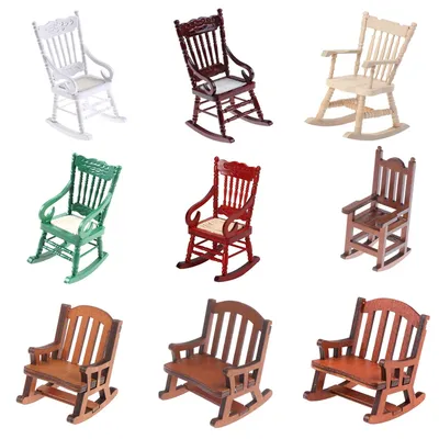 Chaise à bascule l'inventaire pour la décoration de la maison tabouret en bois fauteuil jouets