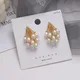 Boucles d'oreilles à Clip en perles pour femmes bijoux élégants baroques tempérament Non percé