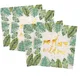 Serviettes de table thème animaux de la Jungle "Wild One" 10 pièces tissu décoratif pour fête de