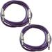 Seismic Audio 2 Pack of 1/4 TRS Patch Cables 6 Ft Extension Cords Jumper 3 Pin Various Colors - SATRX-6-2Pack