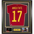 Ansu Fati, offizielles signiertes Heimtrikot der FIFA-Weltmeisterschaft Spanien 2020-21 – gerahmt