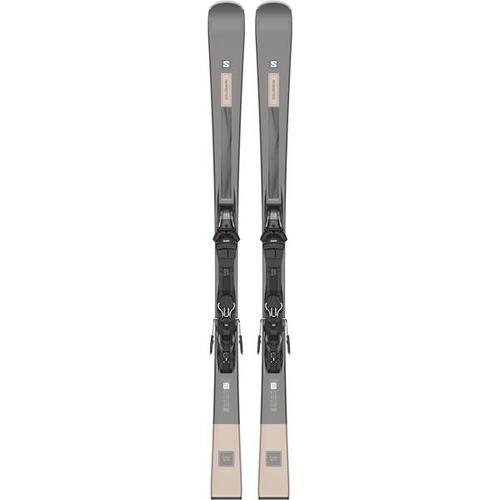 SALOMON Damen All-Mountain Ski E S/MAX W X7 Ti + M10 GW L, Größe 160 in Black Metal/Pink Gold Metallic/Blac