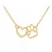 Floleo Clearance Ladies Animal Paw Peach Heart Pendant Necklace Jewelry Gift