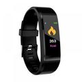 Alvage Waterproof Smart Bracelet Watch 115 Plus Blood Pressure Monitoring Heart Rate Monitoring Smart Wristband Fitness Band