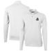 Men's Cutter & Buck White Utah State Aggies Virtue Eco Pique Recycled Quarter-Zip Pullover Top