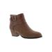 Extra Wide Width Women's Riley Booties by Ros Hommerson in Brown (Size 9 WW)