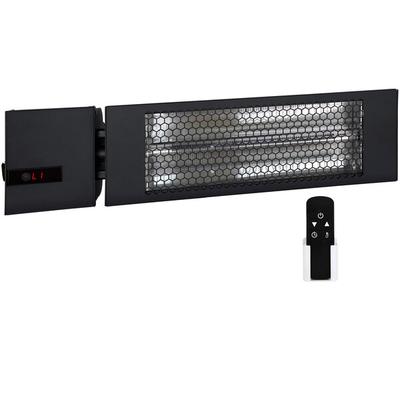 King Electric Smart Wave RK2015-RMT-BLK 24" Single Carbon Fiber Radiant Heater with Remote - 208V, 1500W