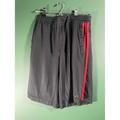 Adidas Shorts | Adidas - Men's Black/Red Three Stripe Logo Athletic Shorts - Size M | Color: Black | Size: M