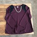 J. Crew Tops | Nwot J Crew Burgundy Blouse | Color: Purple/Red | Size: 14